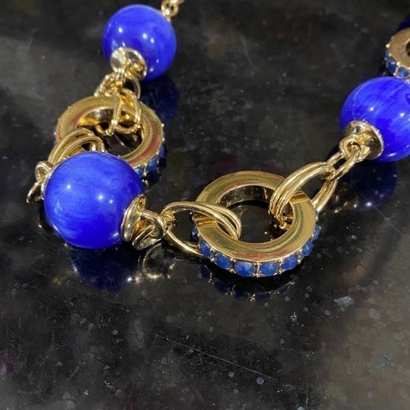 Kate Spade Second Nature Necklace BlueMulti Round Bauble Spheres Collar GORGEOUS - Picture 5 of 7